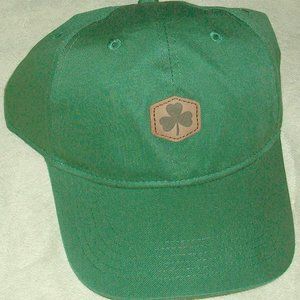 St Patrick's Day Irish Shamrock Patch Snap Back Green Canvas Baseball Cap Hat